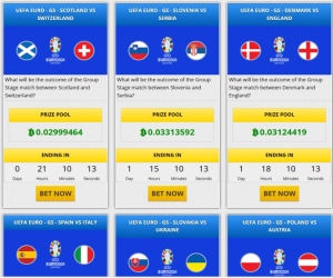 Euro 2024 bet with BTC